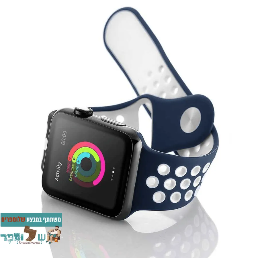 רצועת ספורט בצבע כחול לבן #6