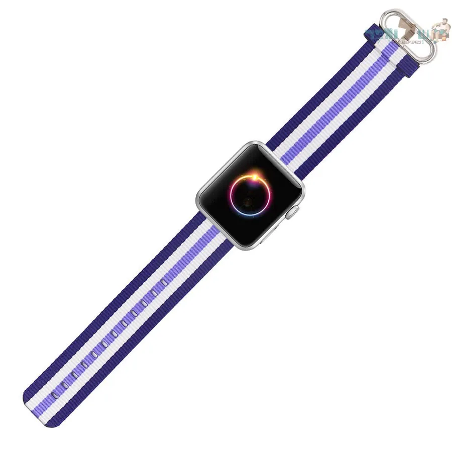 רצועת ניילון עם אבזם 13# purple stripes